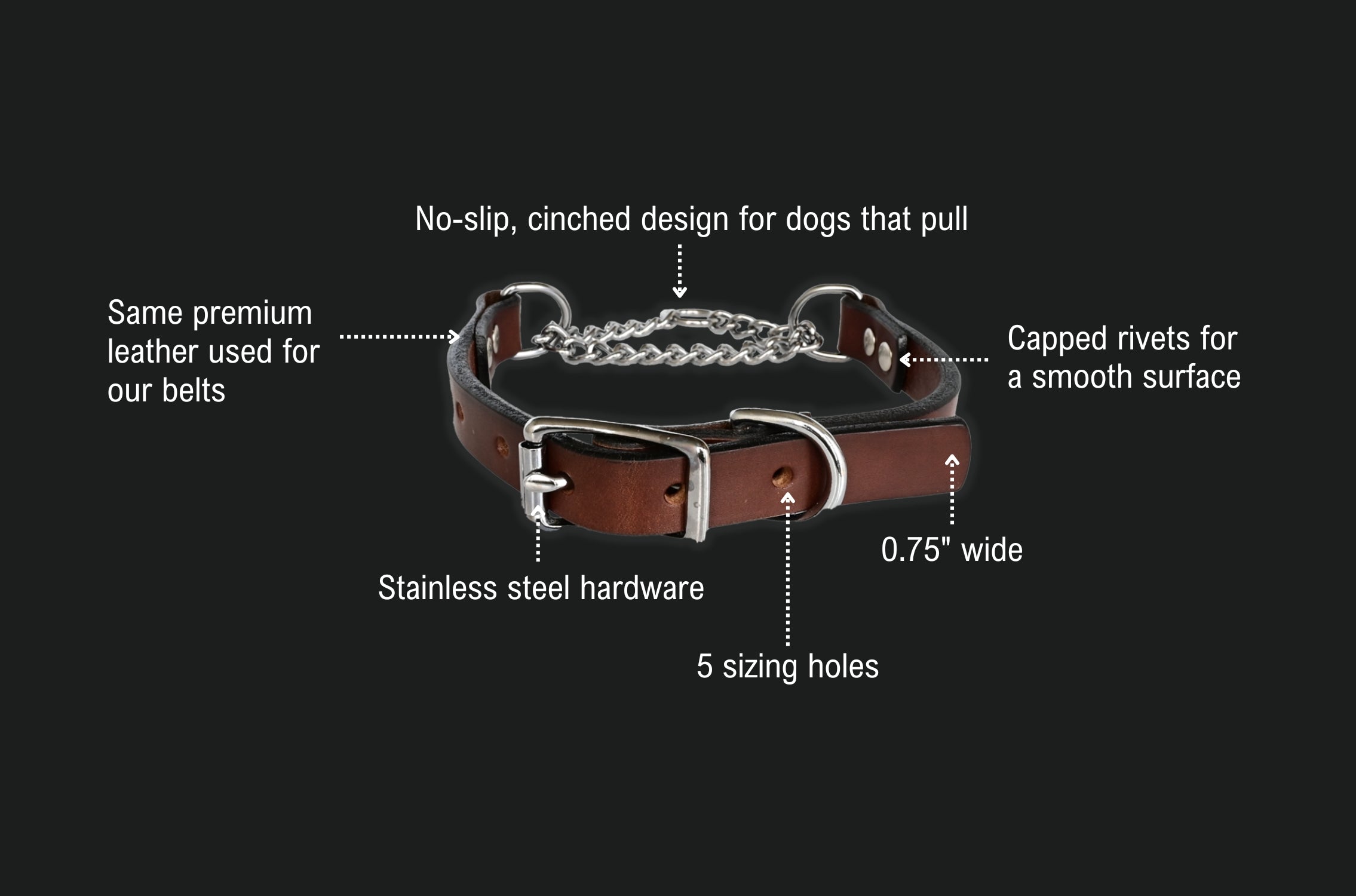 martingale dog collar spec sheet