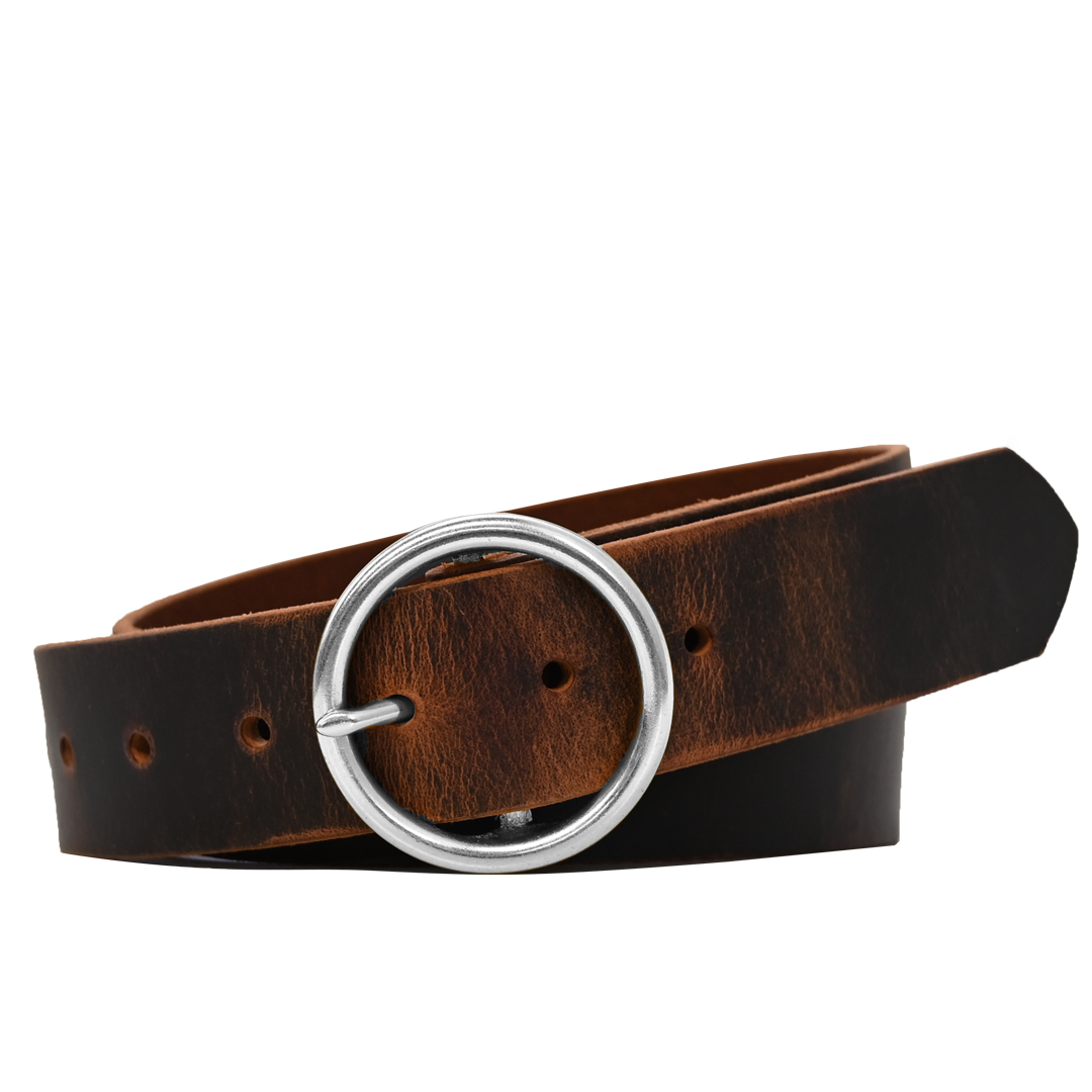 Mustang Belt - Brown - Nickel