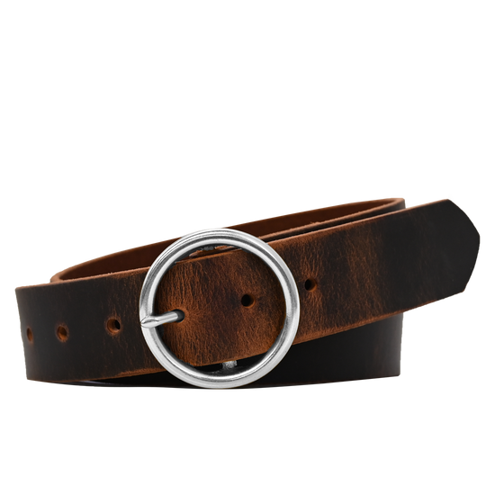 Mustang Belt - Brown - Nickel