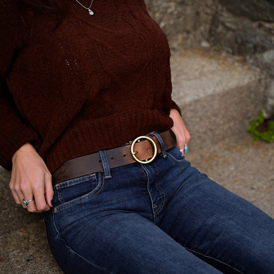 Mustang Belt - Brown Leather - Lifestyle Photo 1