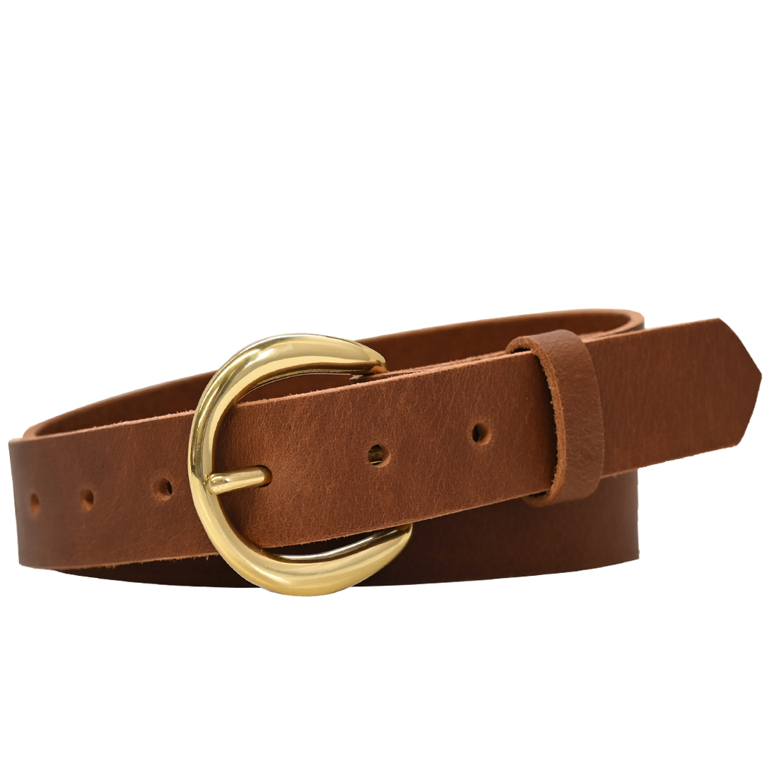 Rhiannon Belt - Tan - Brass