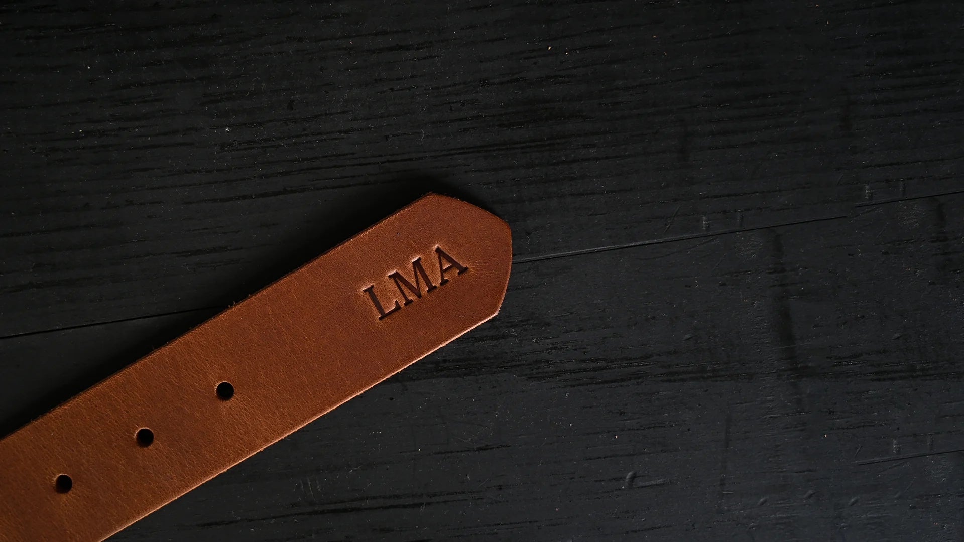 sequoia belt personalized with initials