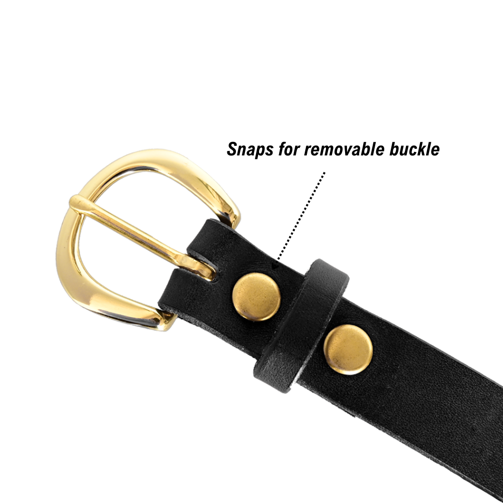 sierra belt buckle - black/brass