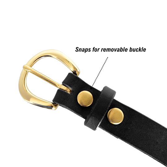 sierra belt buckle - black/brass