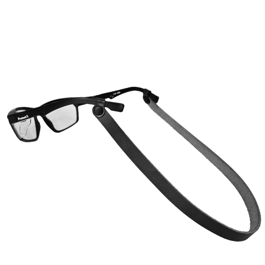 safety glass strap - black