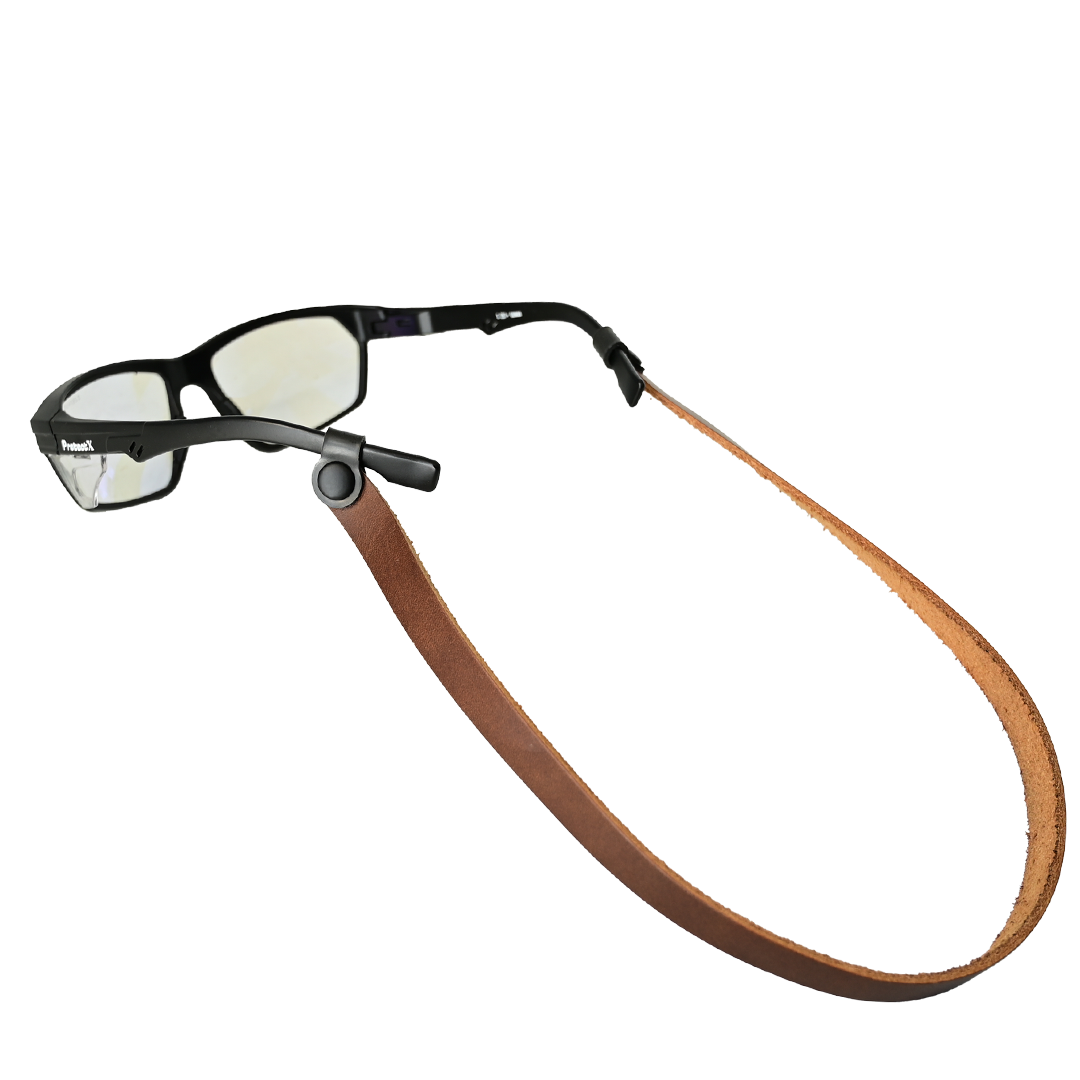 brown leather sunglass strap