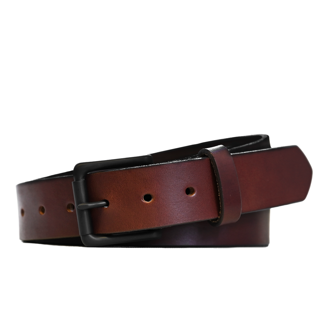 EDC , leather belt, brown with hart buckle, 42”long X width little bit over 1.5” Titan Dark Brown EDC Ratchet Belt 1.5 main image 4