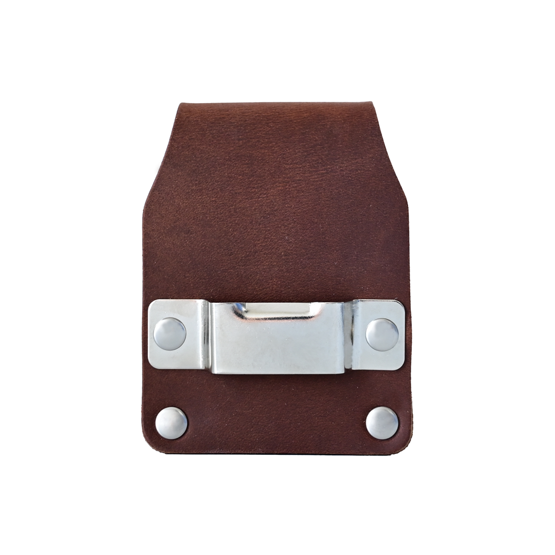 Tape Measure Holder - Brown Leather