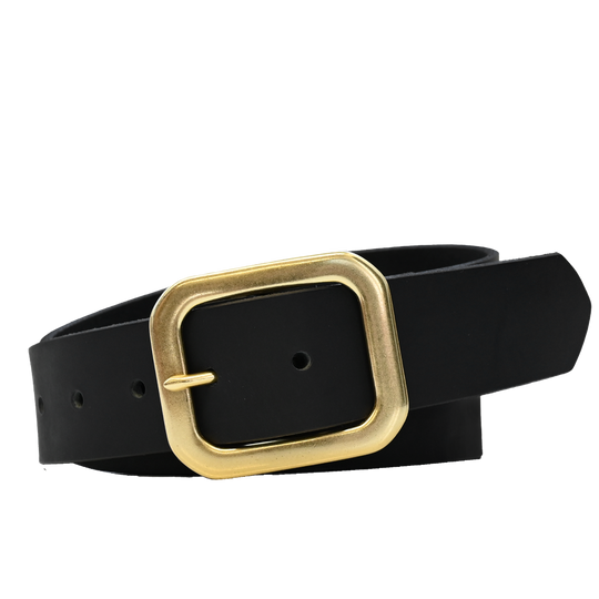 Winona Belt - Black - Brass