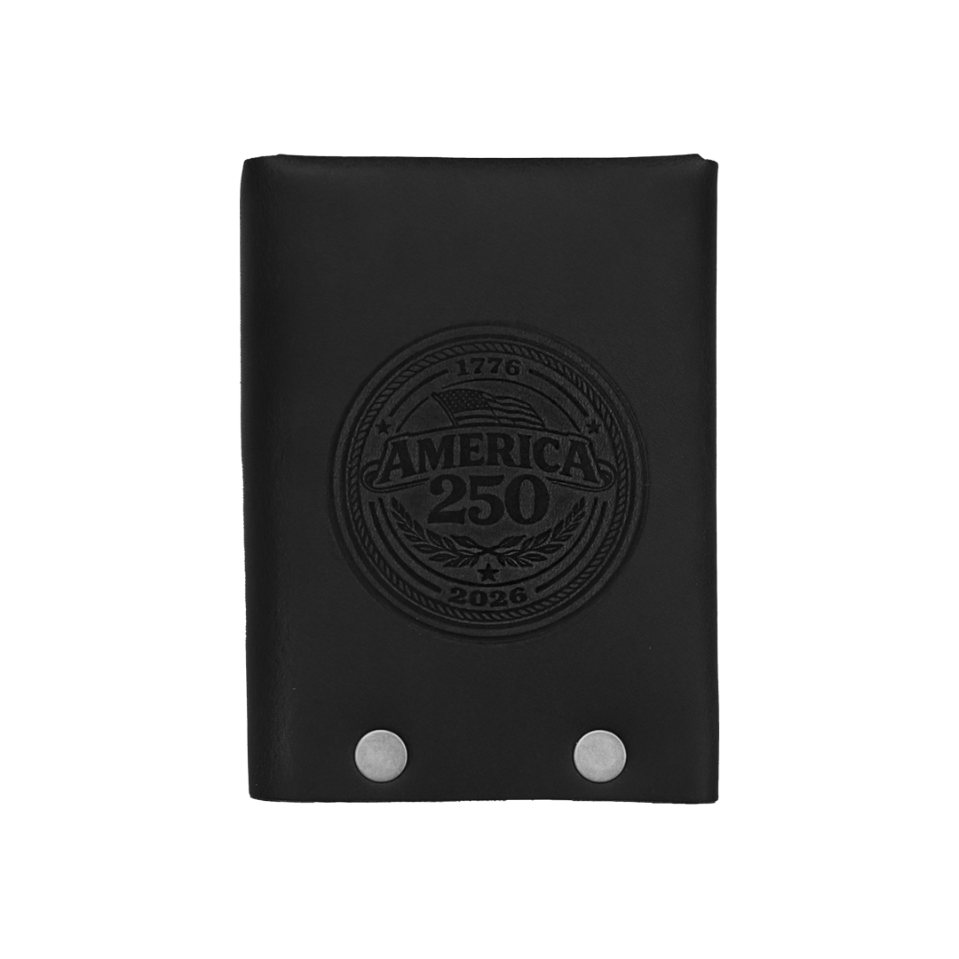 Hammer Riveted Wallet - 250th - Black - Nickel