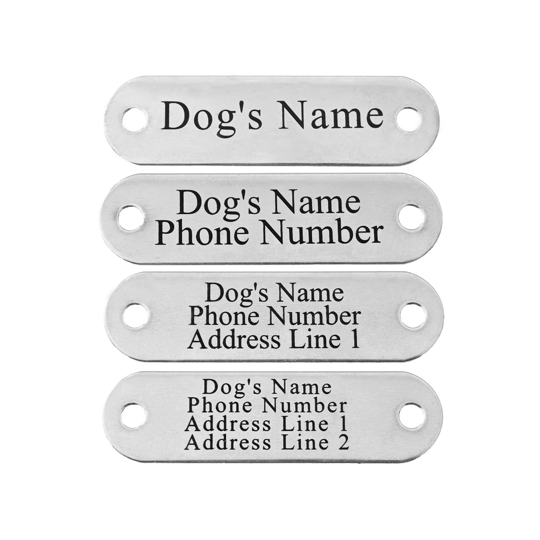 Silver Dog Nameplate Large Breed