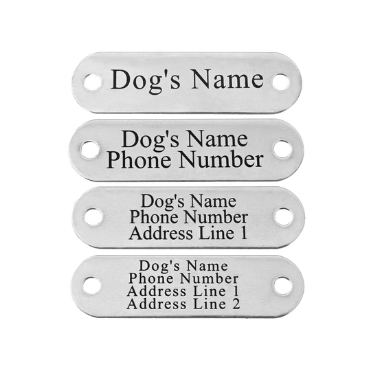 Silver Dog Nameplate Large Breed