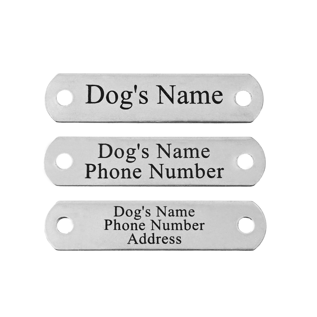 Silver Dog Nameplate - Martingale Collar