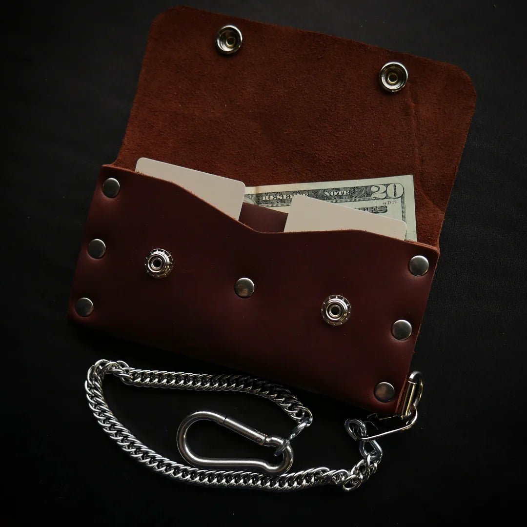 Biker Chain Wallet - Cattle Brand | American Bench Craft