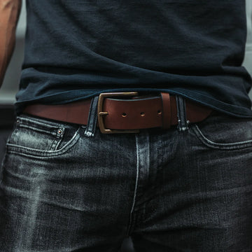 American Bench Craft Men's Heavy Duty Leather Work Belt